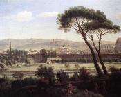 卡斯珀 阿德安斯 凡 维特尔 : View of Florence from the Via Bolognese